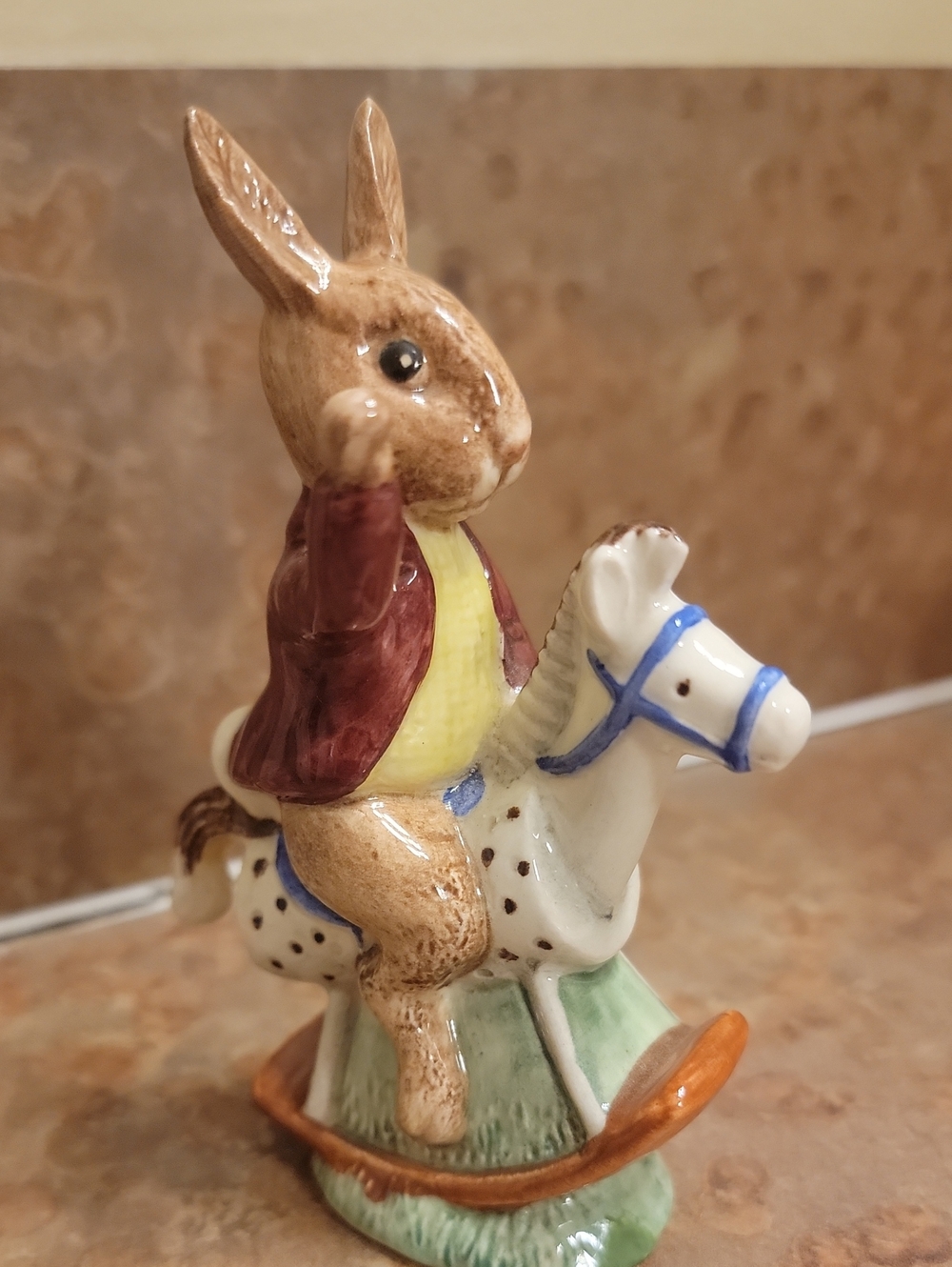 Vintage Royal Doulton Bunnykins "Tally Ho!" Figurine DB12 🎠🐇